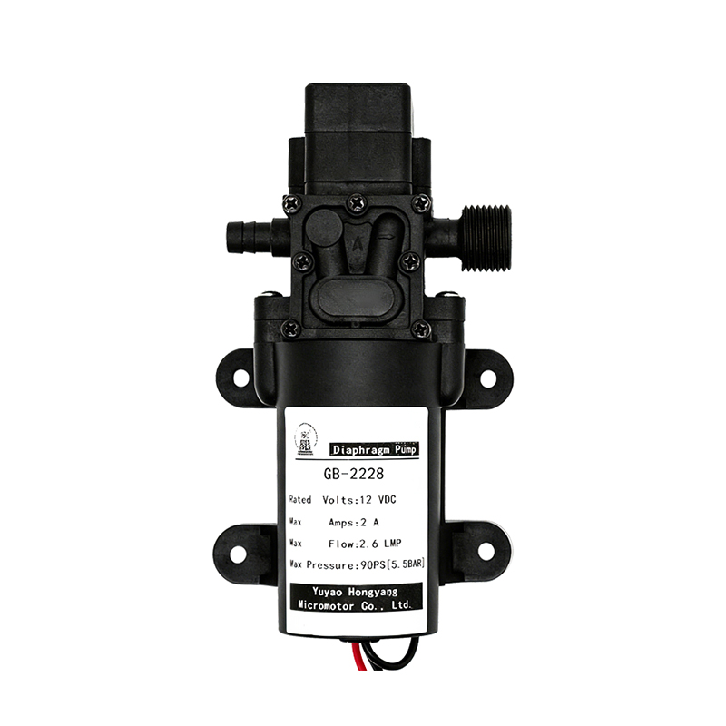 GB-2228 Pompă cu membrană de apă de înaltă presiune cu filet unic cu ieșire pe partea dreaptă